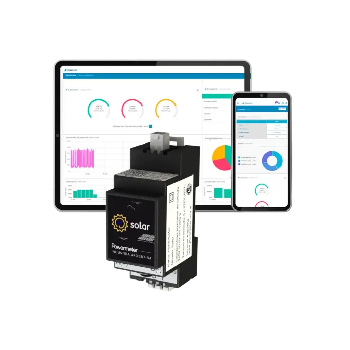 Medidor inteligente de energía Powermeter con visualización en web y celular